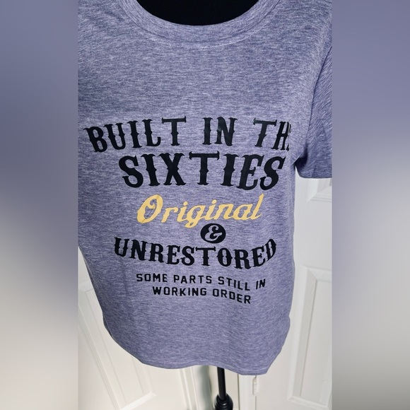 Built In The Sixties Original And Unrestored Gen X Heather Purple Shirt Sz Large - Picture 4 of 10